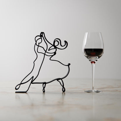 Tango Dancers - Line Art Figure