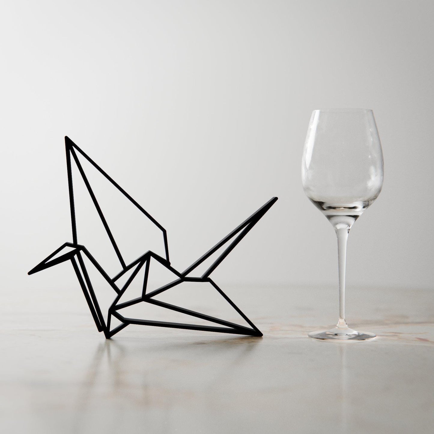 Origami Bird - Customized Line Art Figure