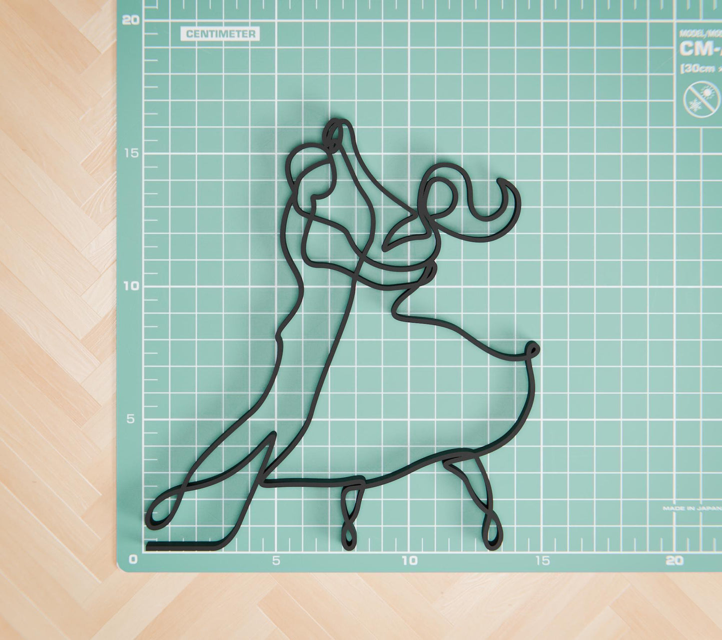 Tango Dancers - Line Art Figure