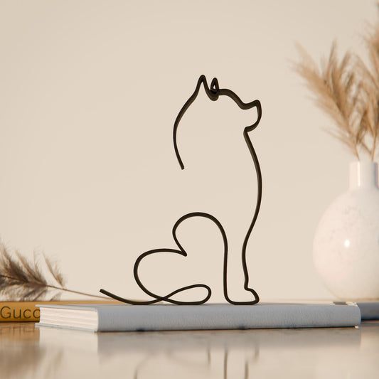 Pomeranian Dog 12 - Line Art Figure