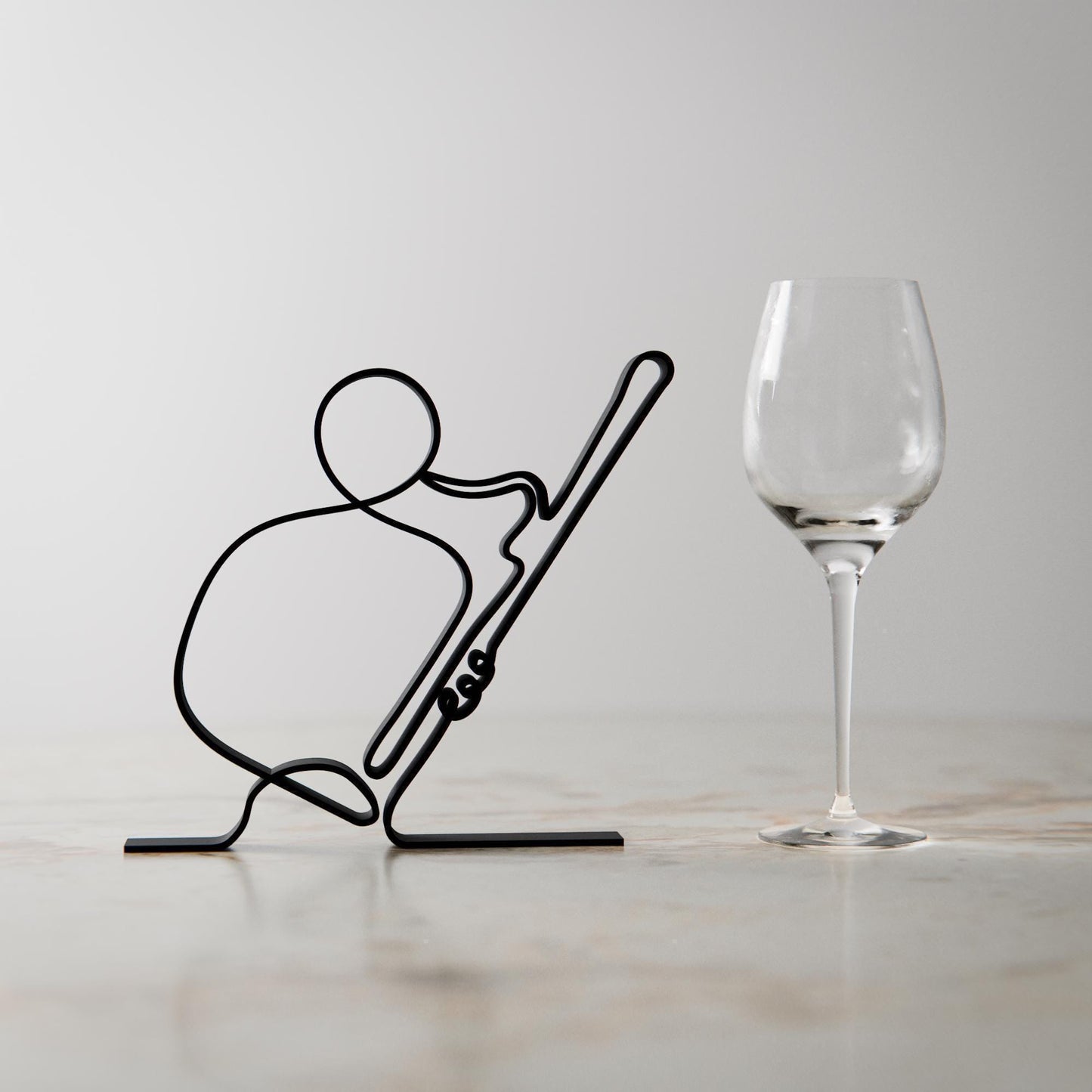 Bassoon Player - Customized Line Art Figure