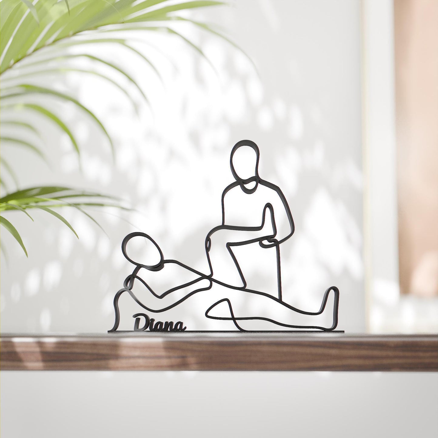 Physical Therapist - Customized Line Art Figure