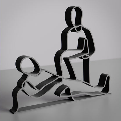 Physical Therapist - Customized Line Art Figure