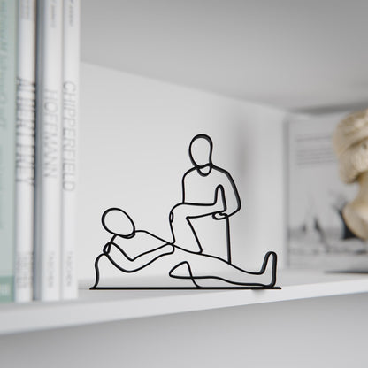 Physical Therapist - Customized Line Art Figure