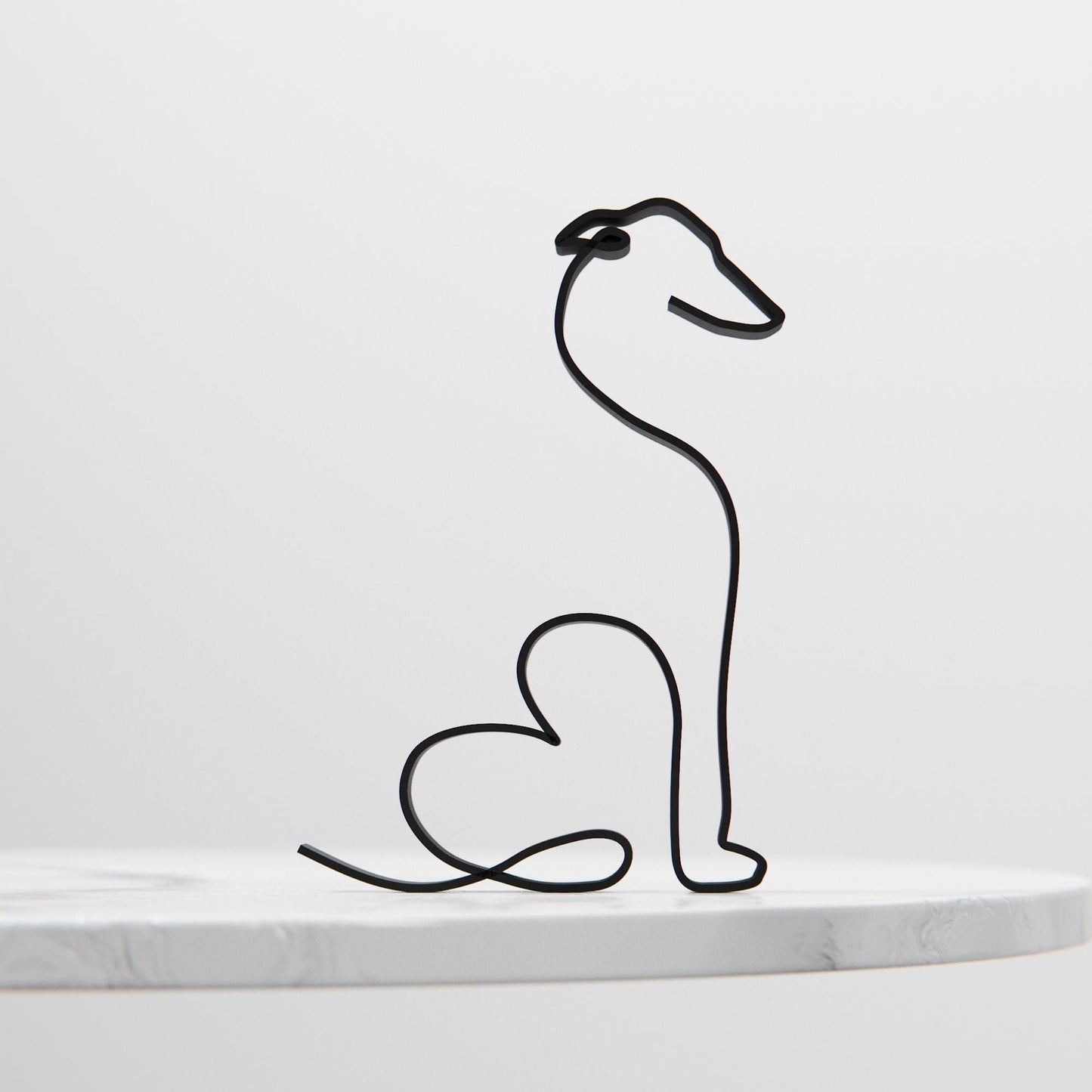 Greyhound Dog 10 - Line Art Figure