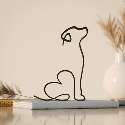 Retriever Dog 02 - Line Art Figure
