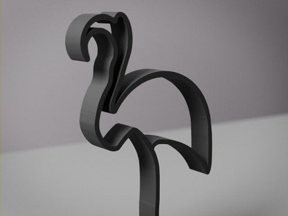 Picasso's Flamingo - Line Art Figure