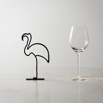 Picasso's Flamingo - Line Art Figure