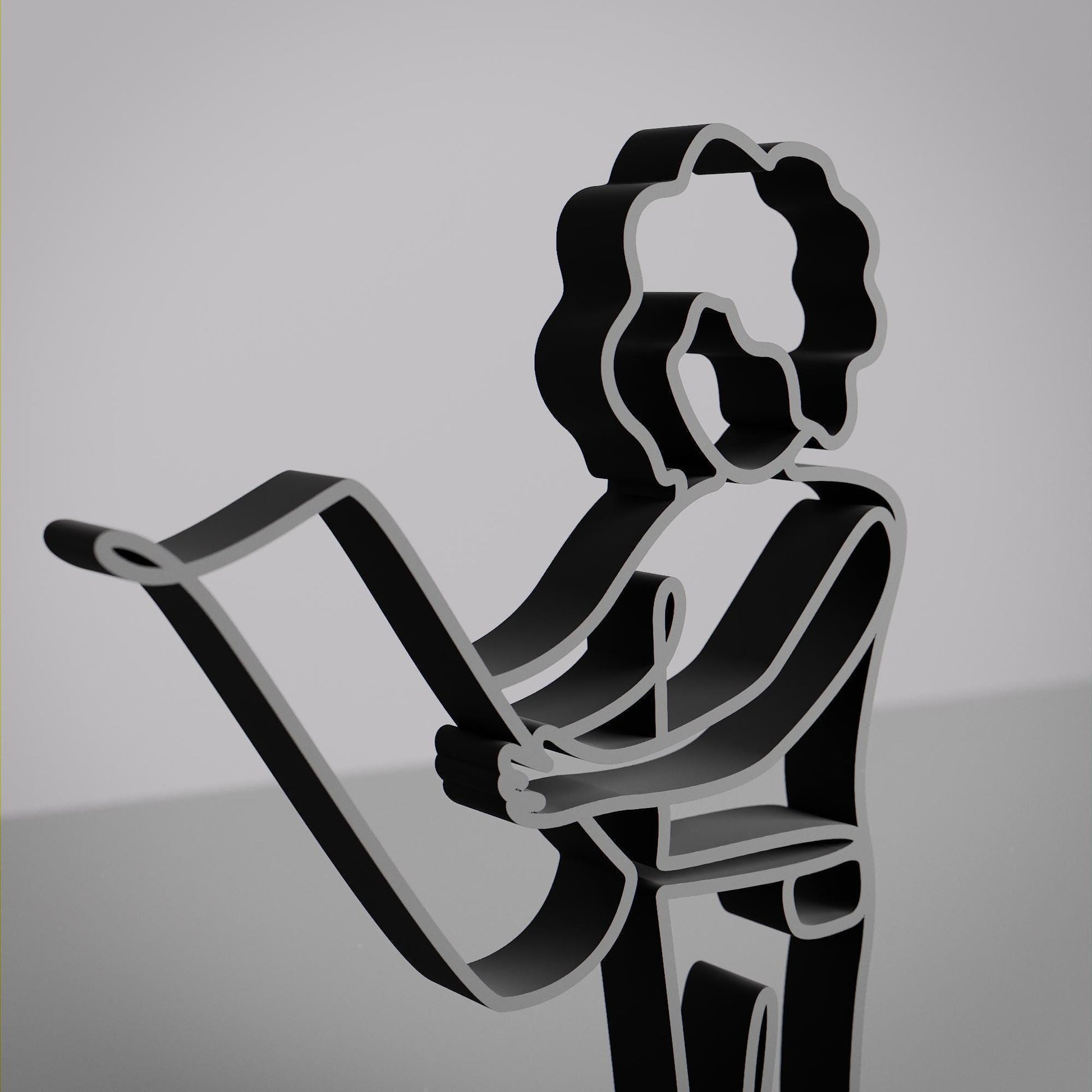 Female Architect - Customized Line Art Figure