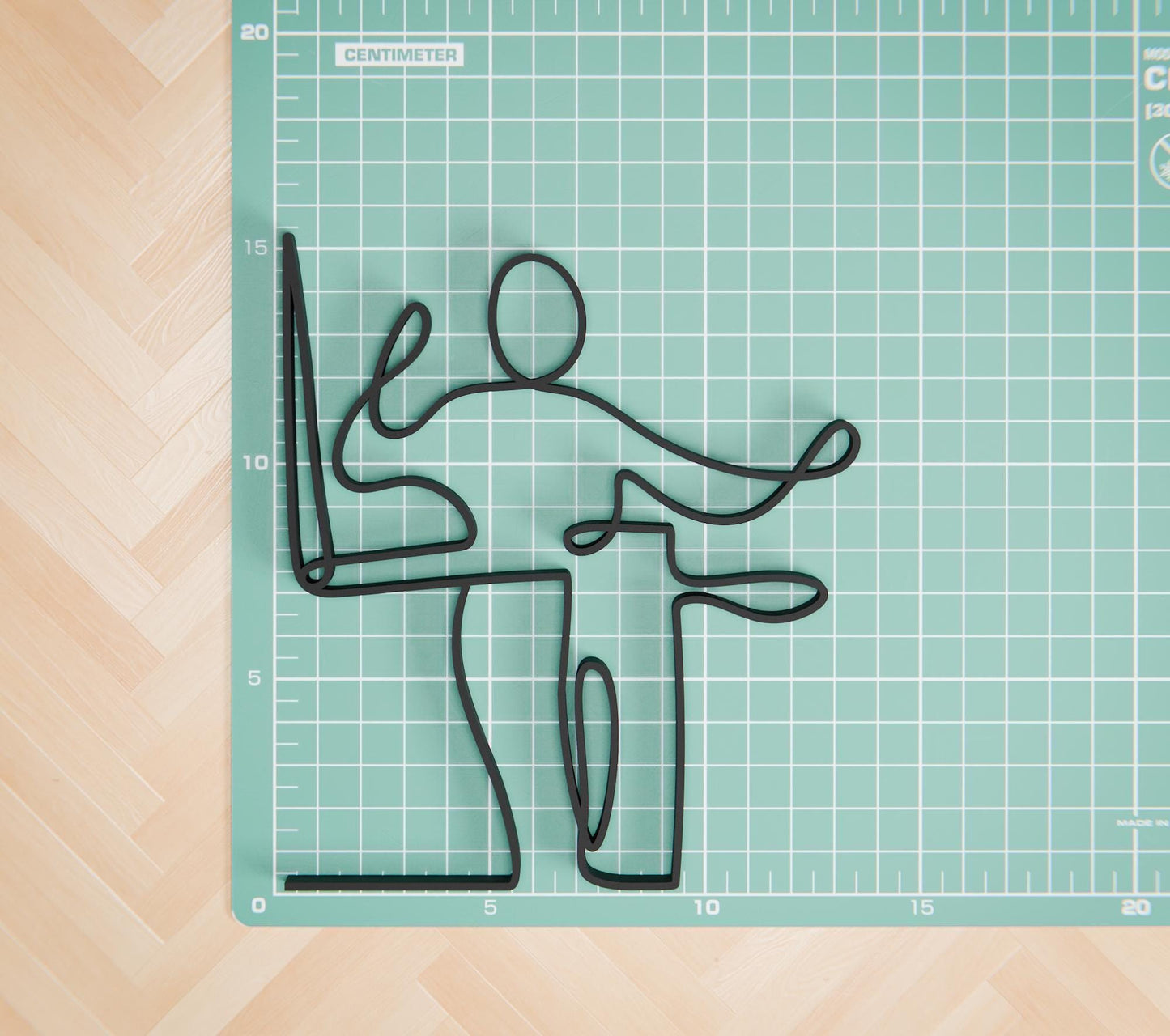 Theremin Player - Customized Line Art Figure
