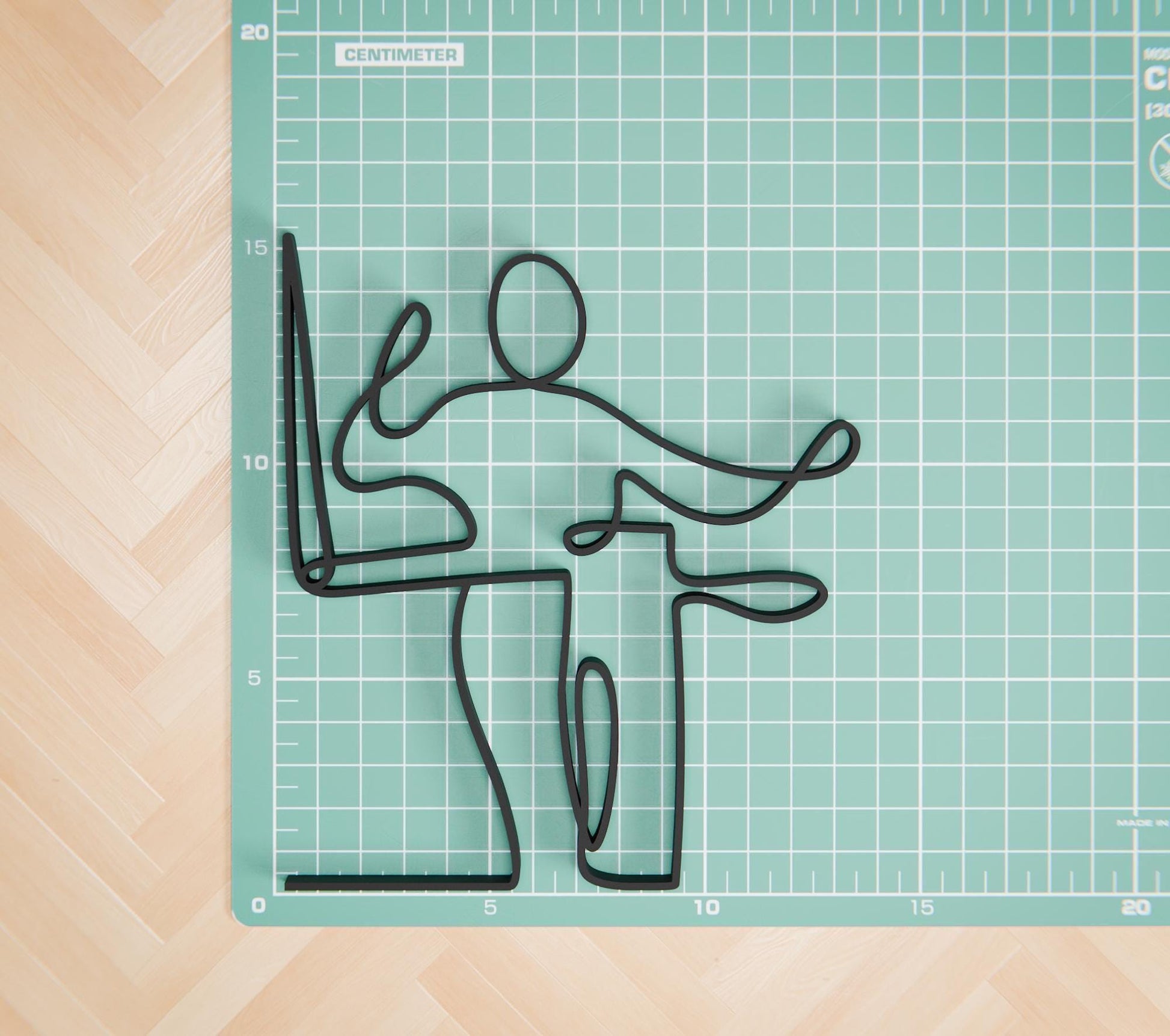 Theremin Player - Customized Line Art Figure