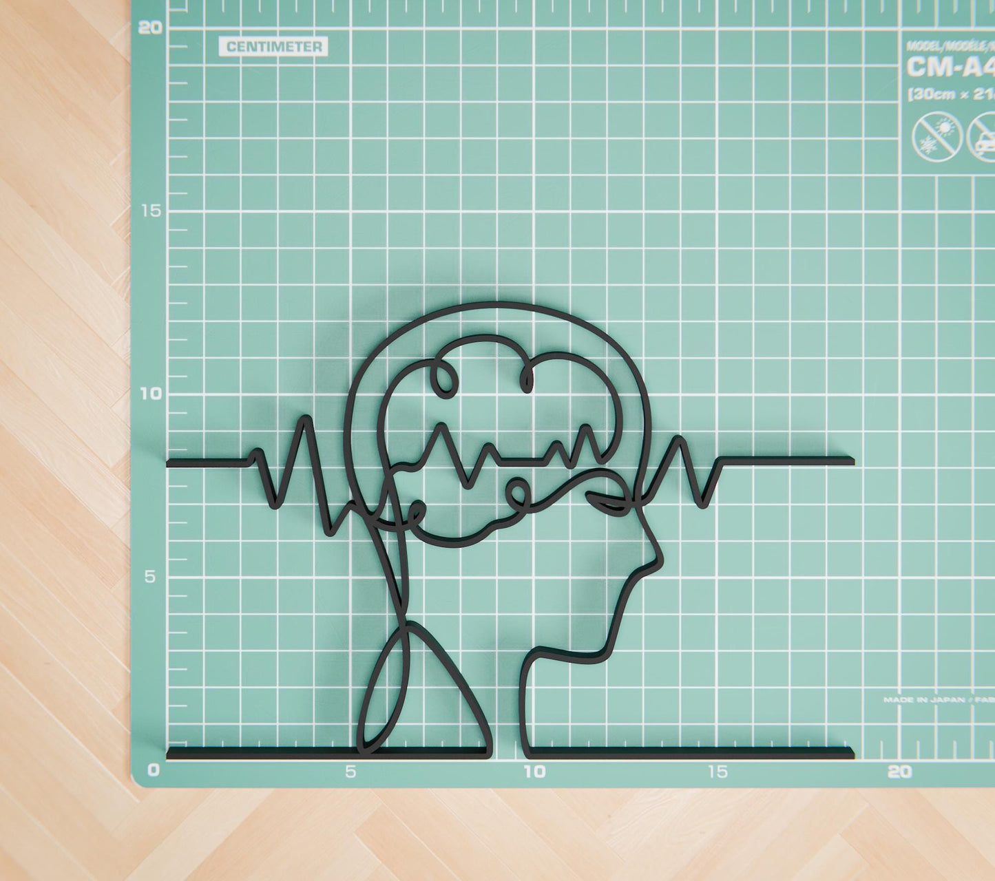 Personalized Neurologist Figure - Minimalist Line Art Sculpture