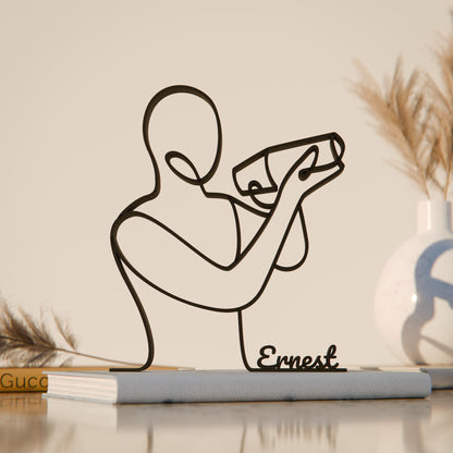 Bartender - Customized Line Art Figure