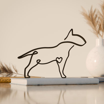 Bull Terrier Dog 83 - Line Art Figure