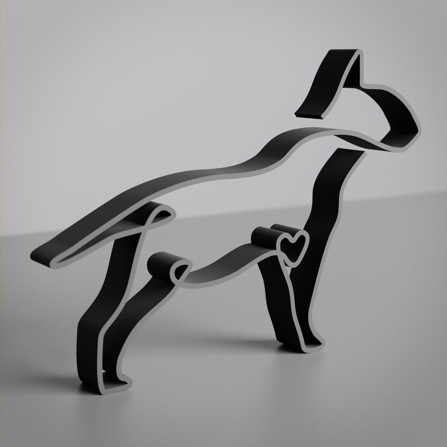 Bull Terrier Dog 83 - Line Art Figure