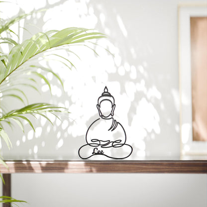 Buddha - Customized Line Art Figure
