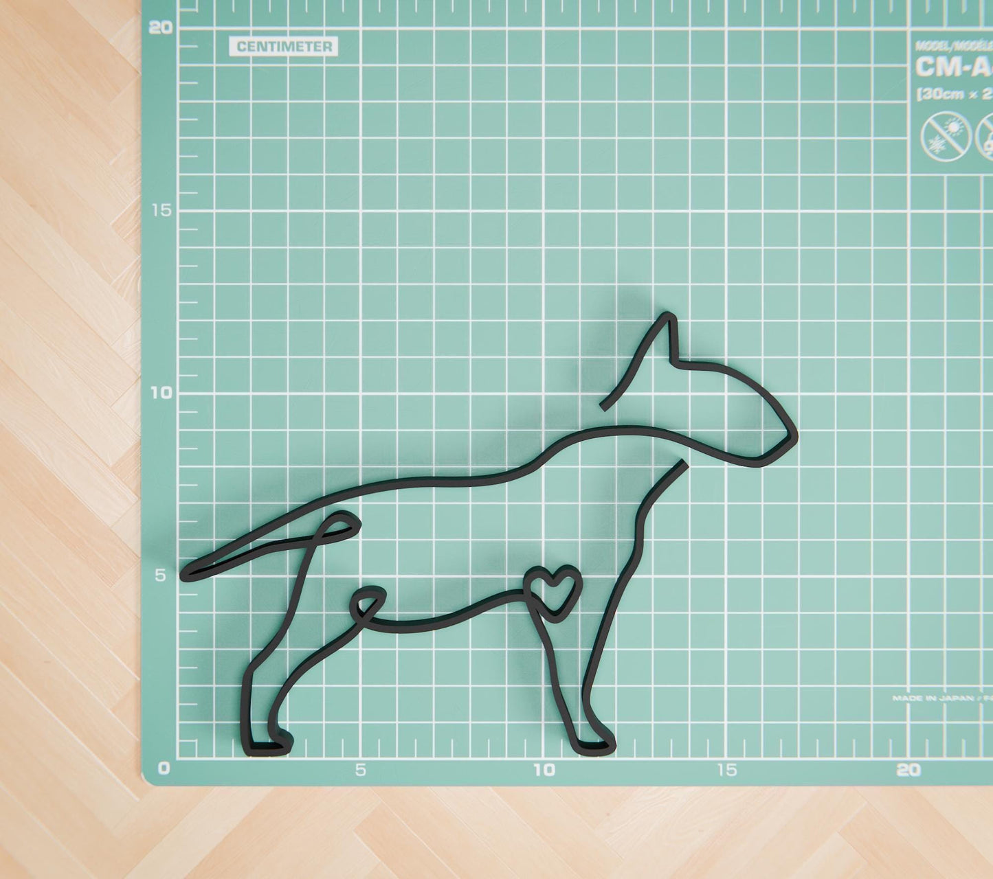 Bull Terrier Dog 83 - Line Art Figure
