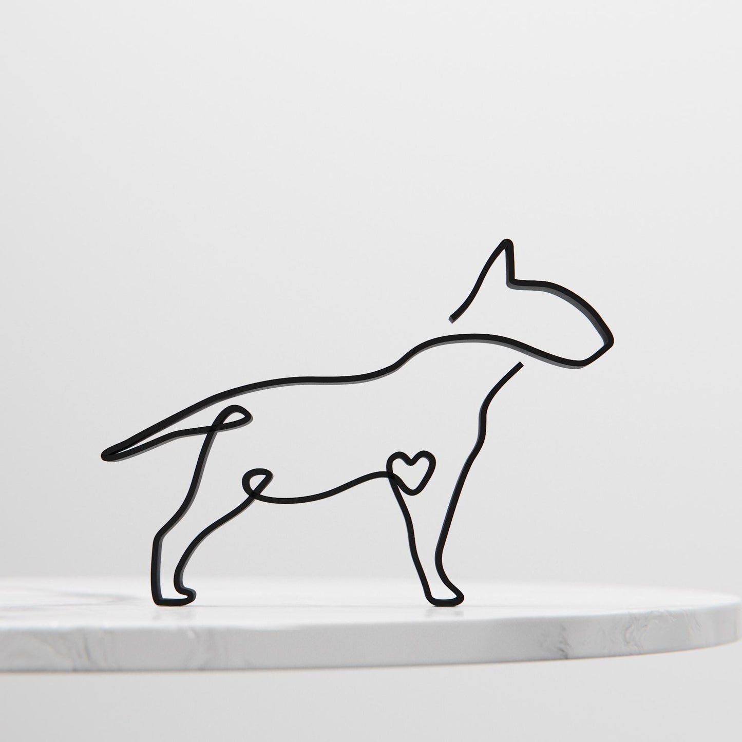 Bull Terrier Dog 83 - Line Art Figure