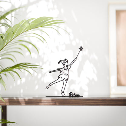 Peter Pan - Customized Line Art Figure