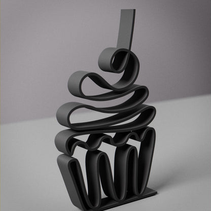 Cupcake - Customized Line Art Figure