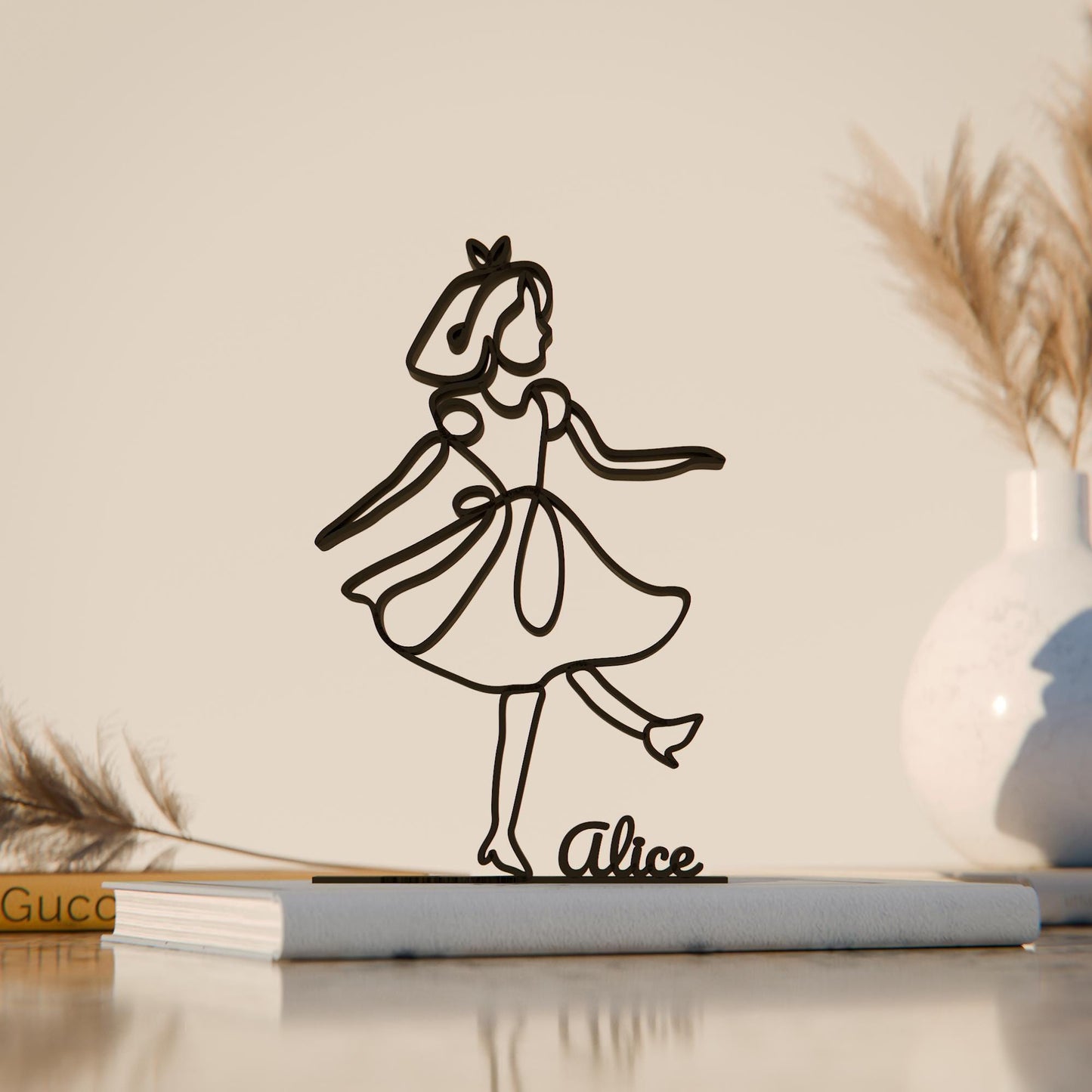 Alice - Customized Line Art Figure