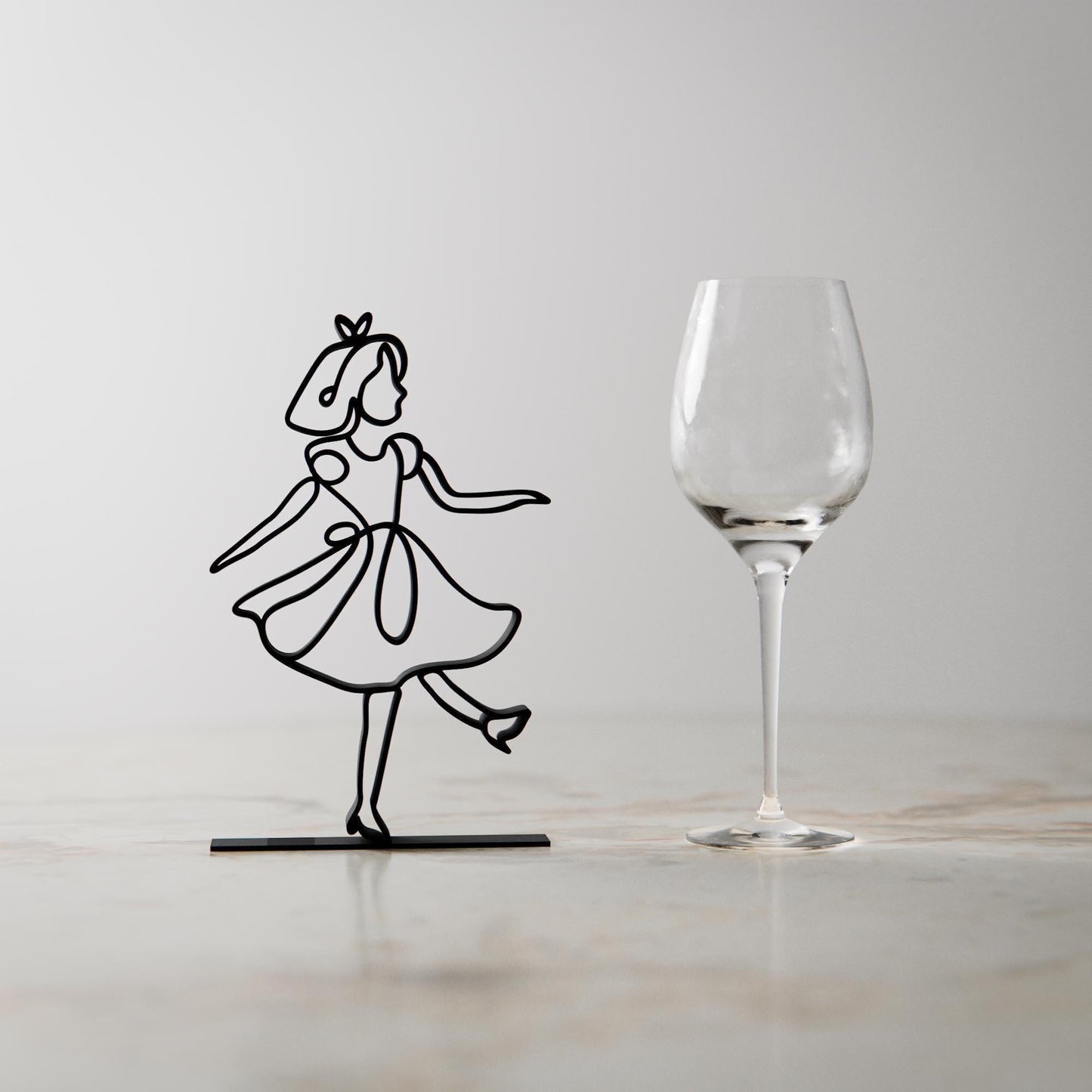 Alice - Customized Line Art Figure