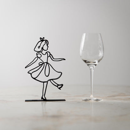 Alice - Customized Line Art Figure
