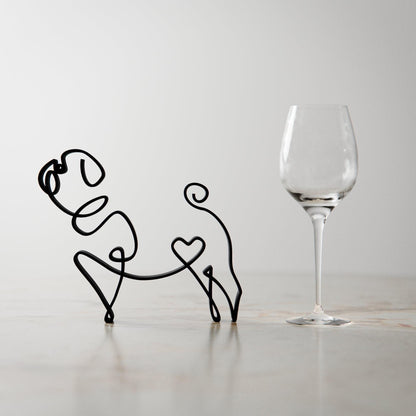 Pug Dog 79 - Line Art Figure