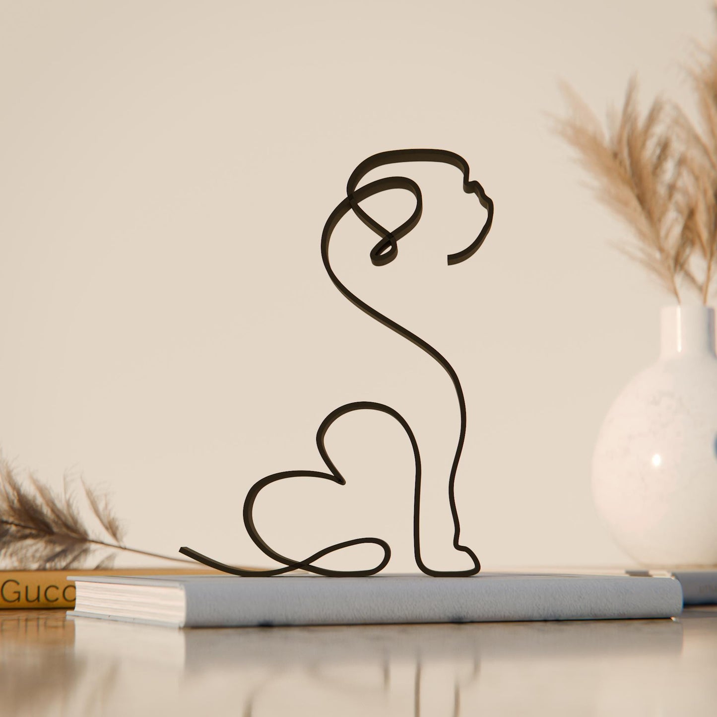 Pekingese Dog 31 - Line Art Figure