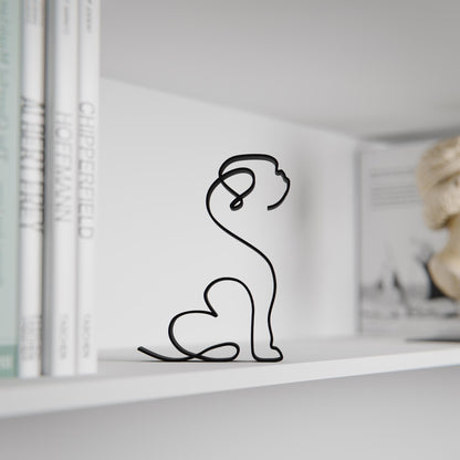 Pekingese Dog 31 - Line Art Figure