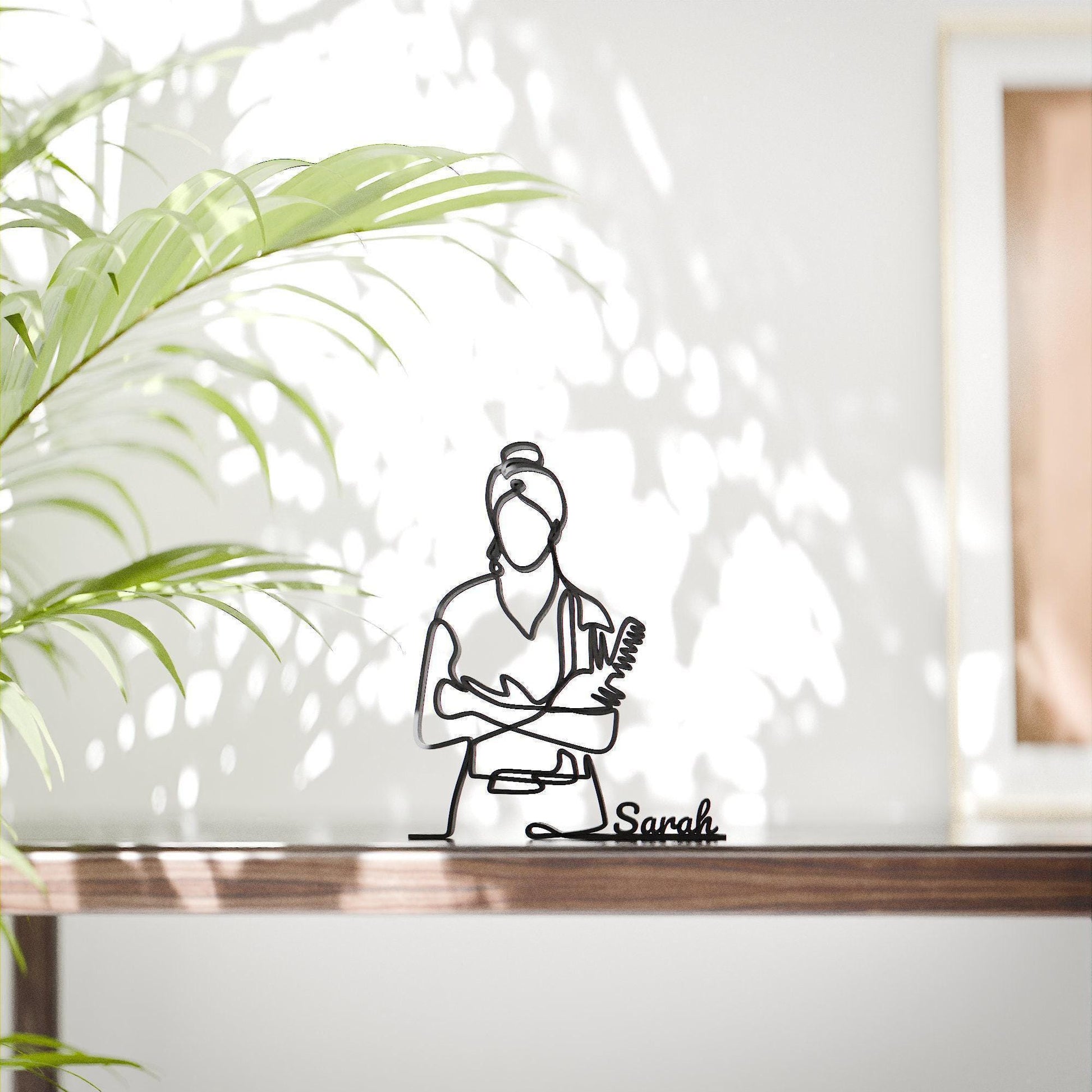 Hairdresser - Customized Line Art Figure