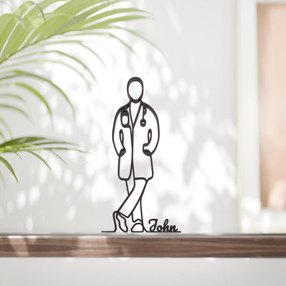 Doctor - Customized Line Art Figure