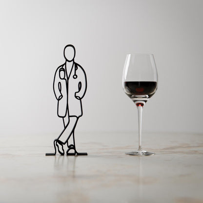 Doctor - Customized Line Art Figure