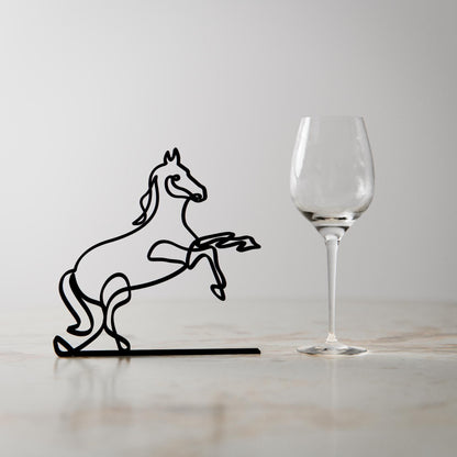 Prancing Horse - Customized Line Art Figure