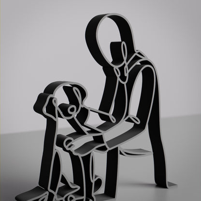 Veterinarian - Customized Line Art Figure