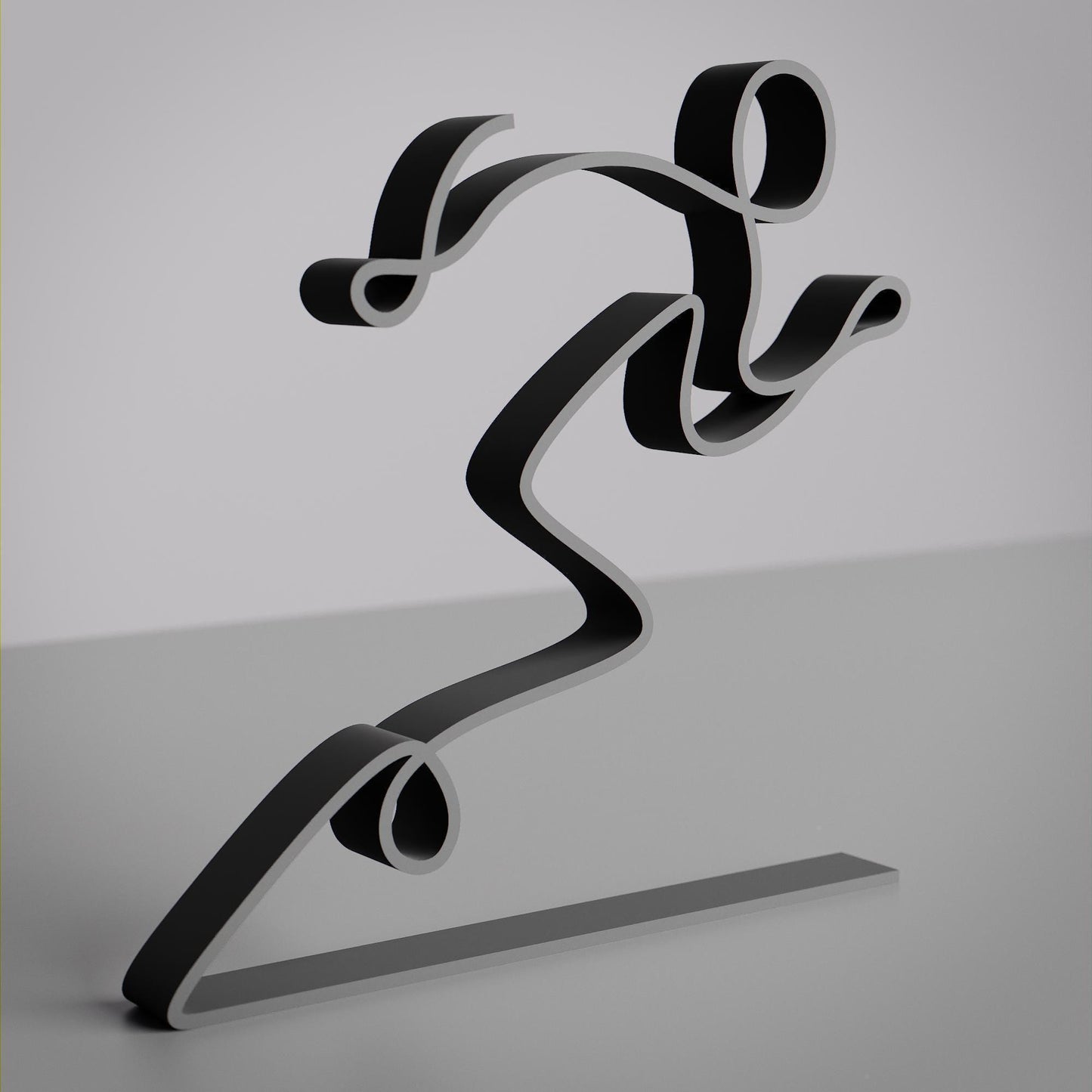 Runner - Customized Line Art Figure