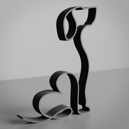 Bloodhound Dog 28 - Line Art Figure