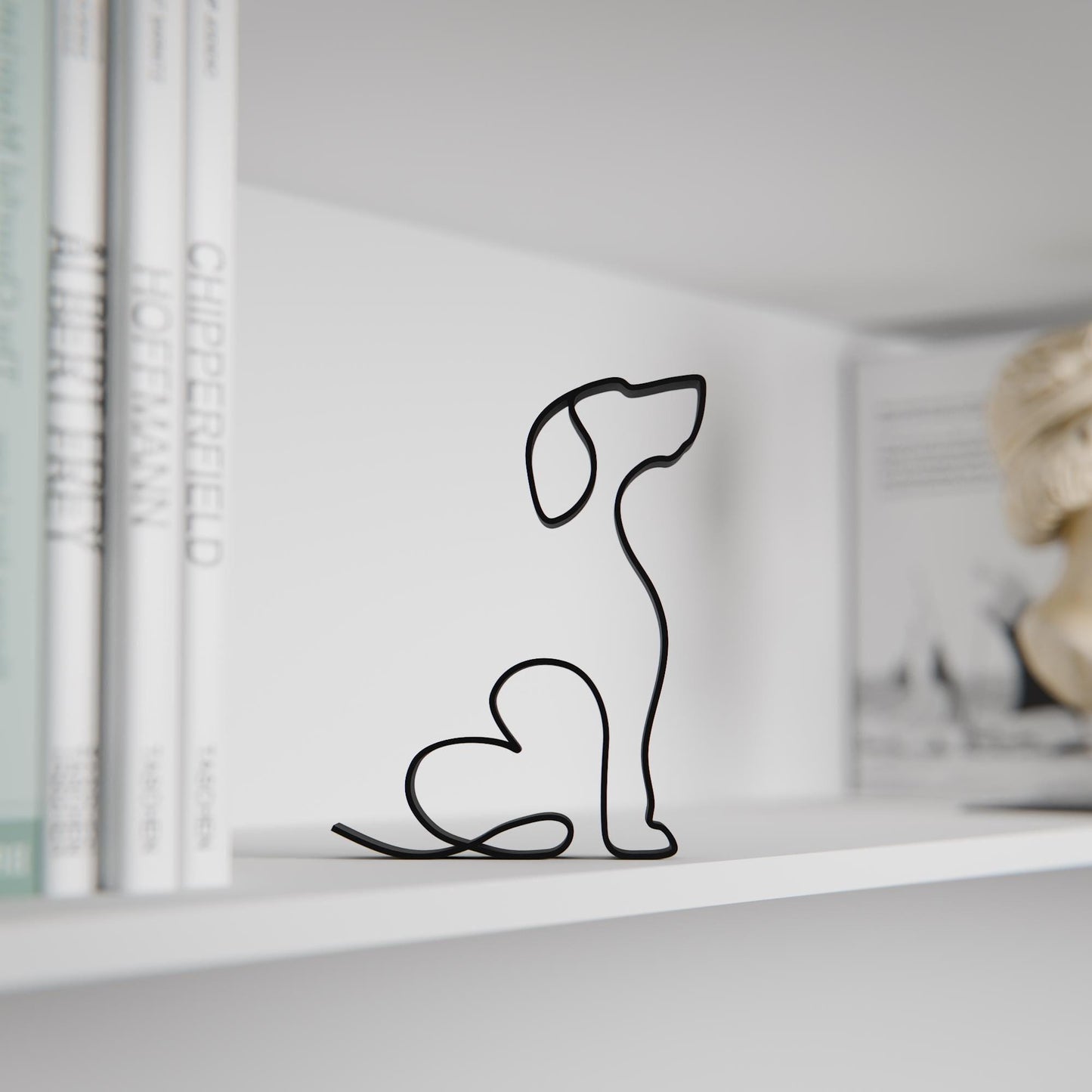 Bloodhound Dog 28 - Line Art Figure