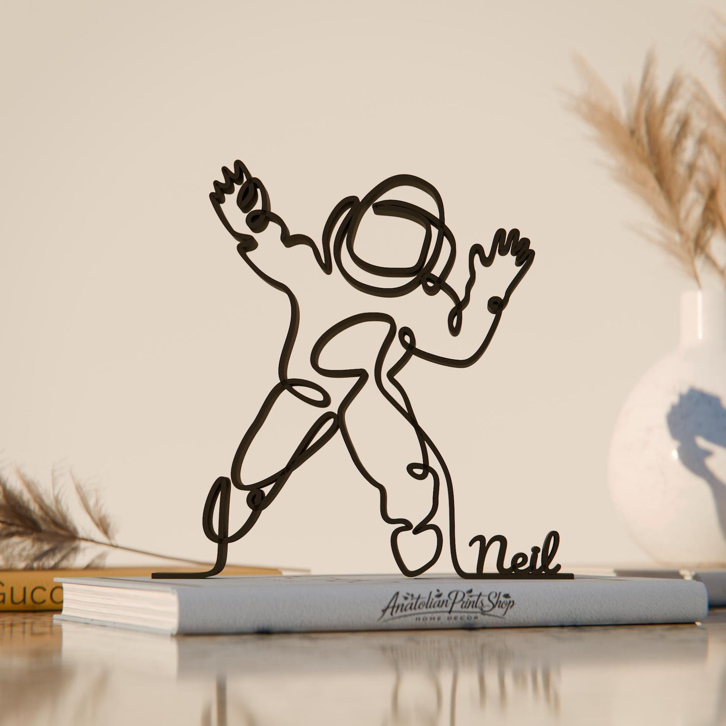 Astronaut - Customized Line Art Figure