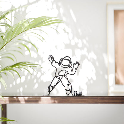 Astronaut - Customized Line Art Figure