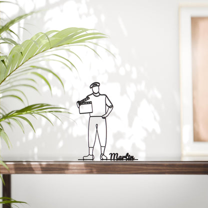 Film Director - Customized Line Art Figure