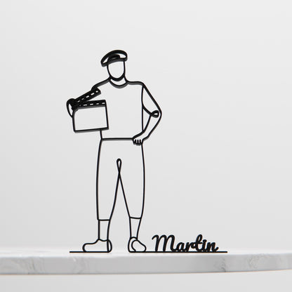 Film Director - Customized Line Art Figure