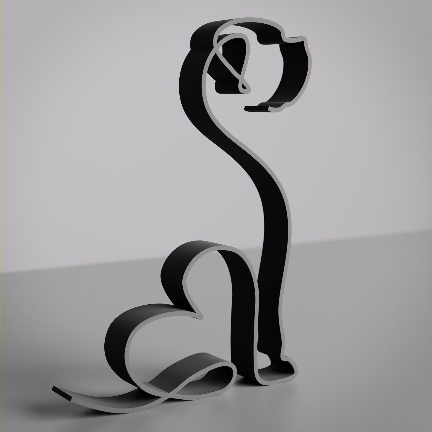 Mastiff Dog 26 - Line Art Figure