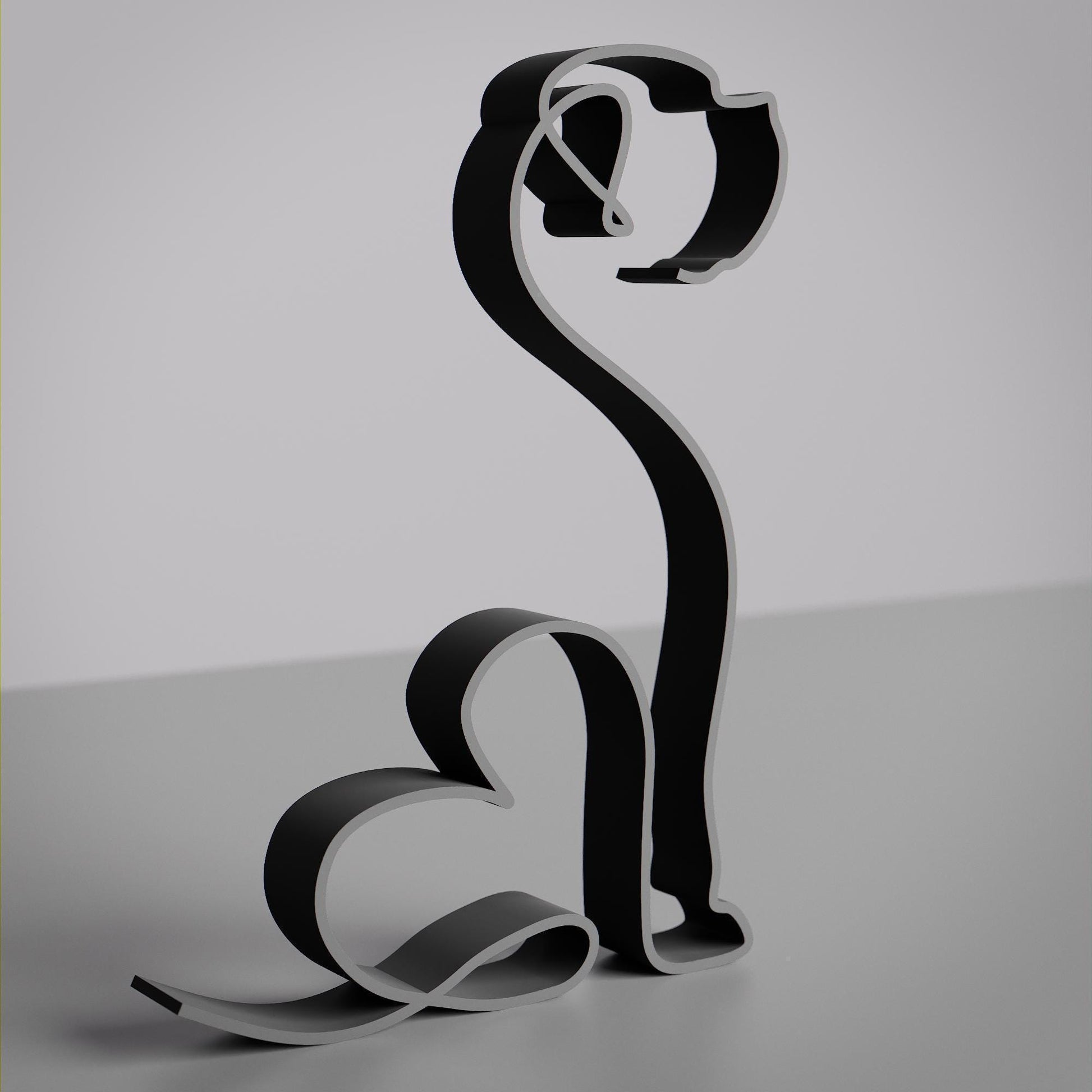 Mastiff Dog 26 - Line Art Figure