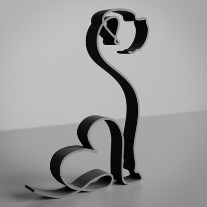 Mastiff Dog 26 - Line Art Figure