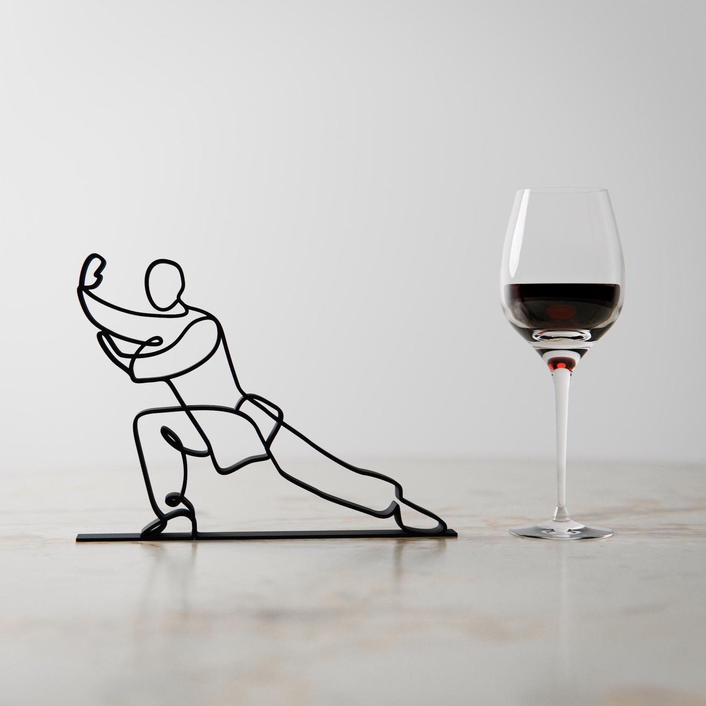 Tai Chi Practitioner - Customized Line Art Figure