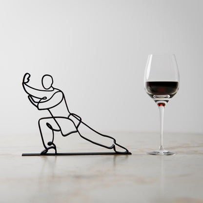 Tai Chi Practitioner - Customized Line Art Figure