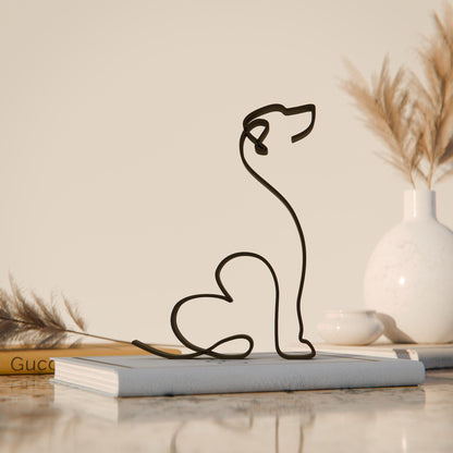 Rhodesian Ridgeback Dog 19 - Line Art Figure