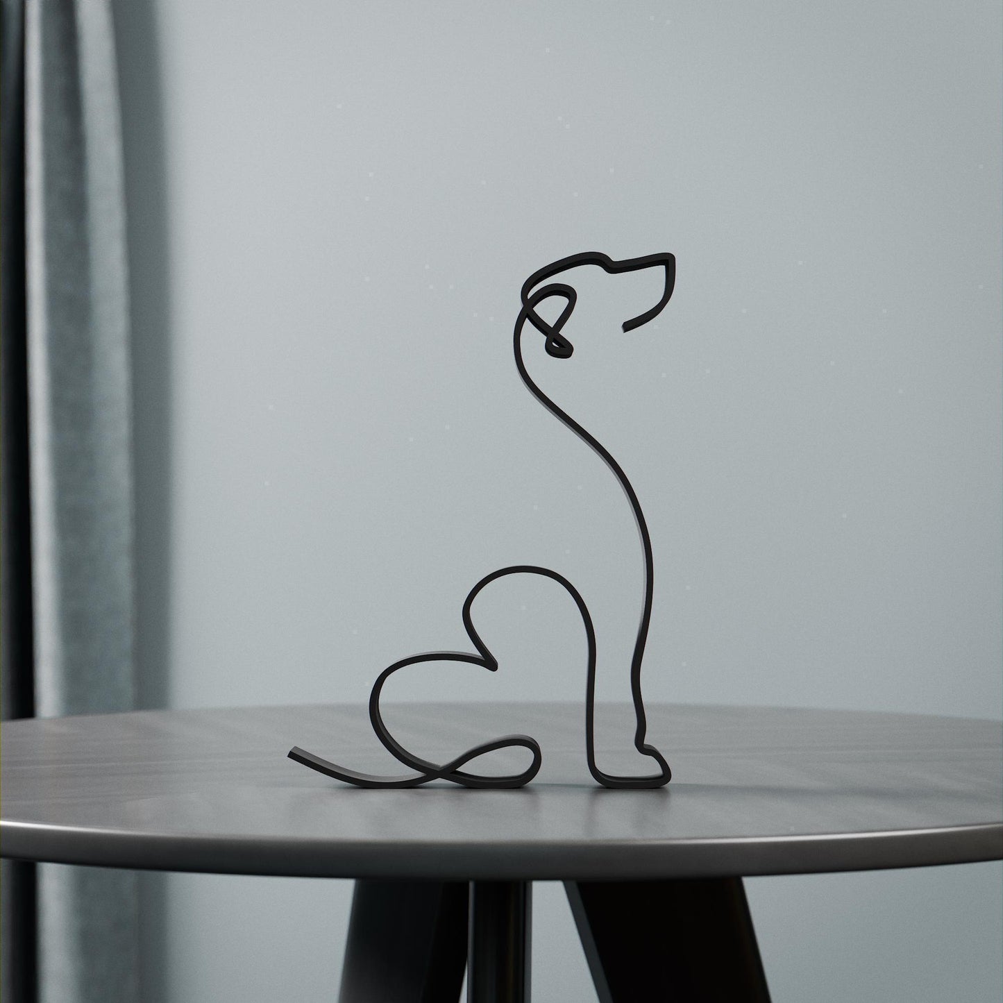 Rhodesian Ridgeback Dog 19 - Line Art Figure