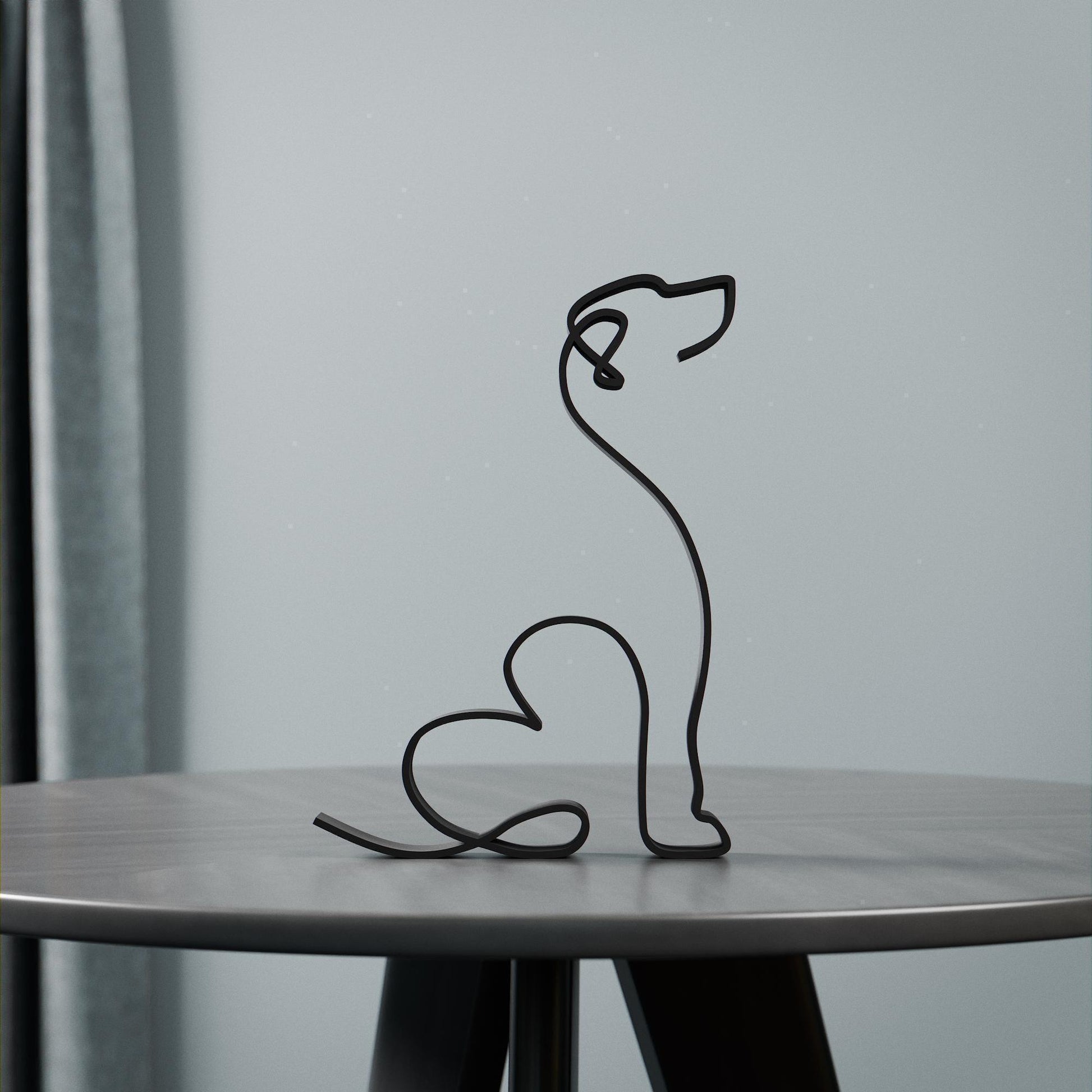 Rhodesian Ridgeback Dog 19 - Line Art Figure